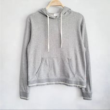 La Ligne Molly Heather Gray Pullover Cotton Hoodie Size XS
