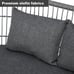 4Piece All-Weather Wicker Patio Sets with Steel Frame