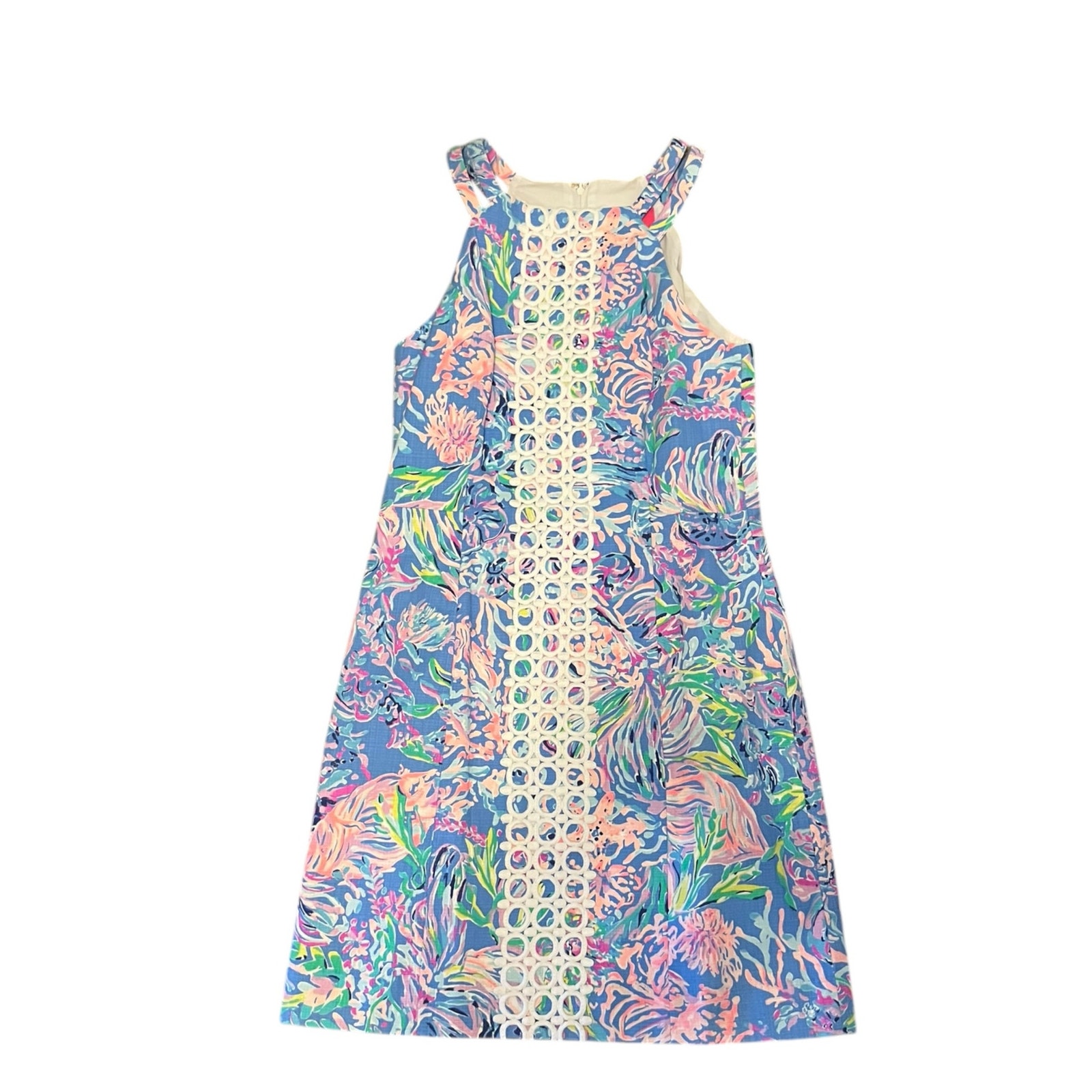 Lilly Pulitzer Pearl Shift Stretch Sleeveless Dress All Together Now Size 6