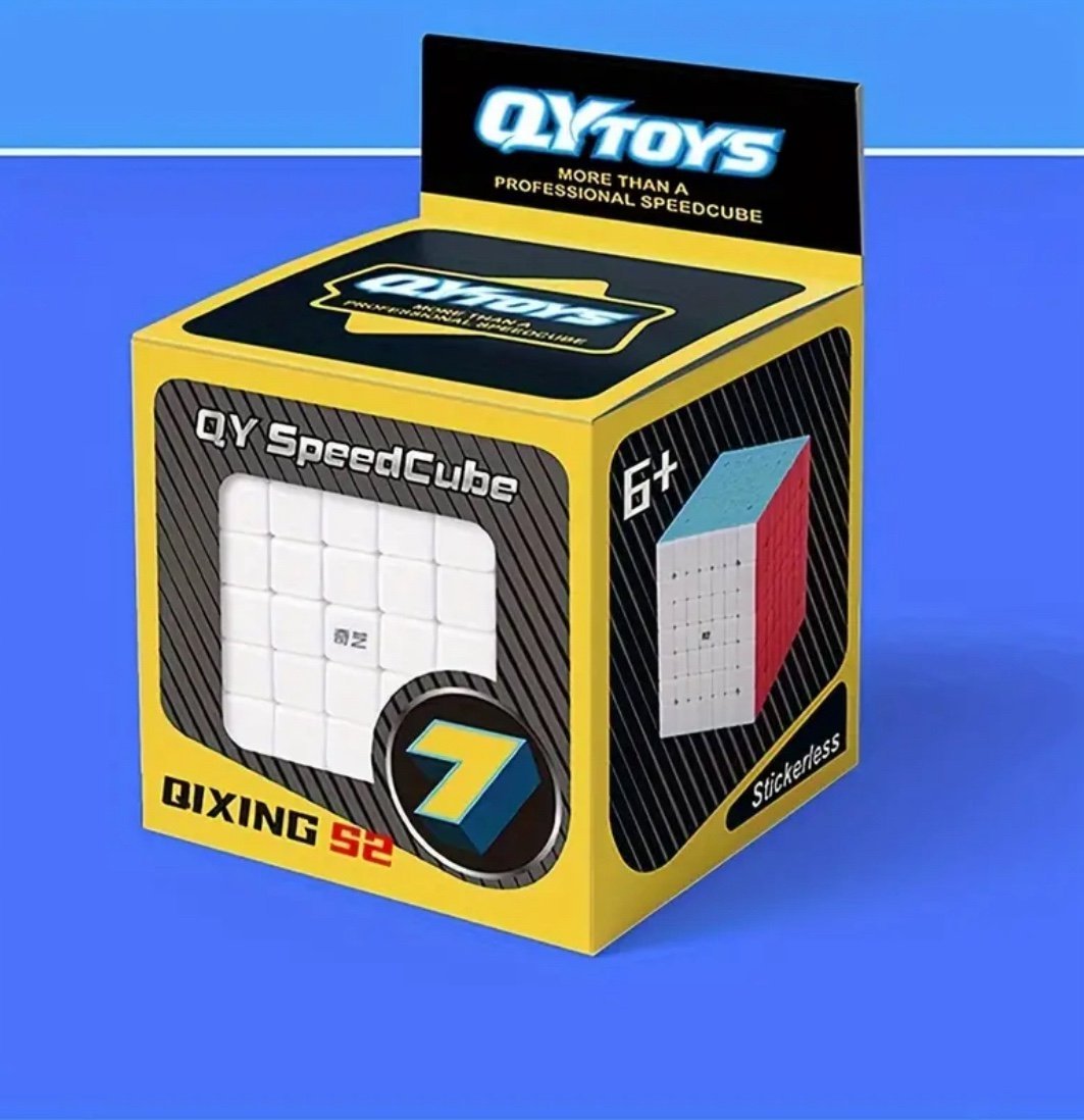 7x7 QY QIXING S2 WCA Speedcube Magic Stickerless Speed Cube Twisty Puzzle Rubik