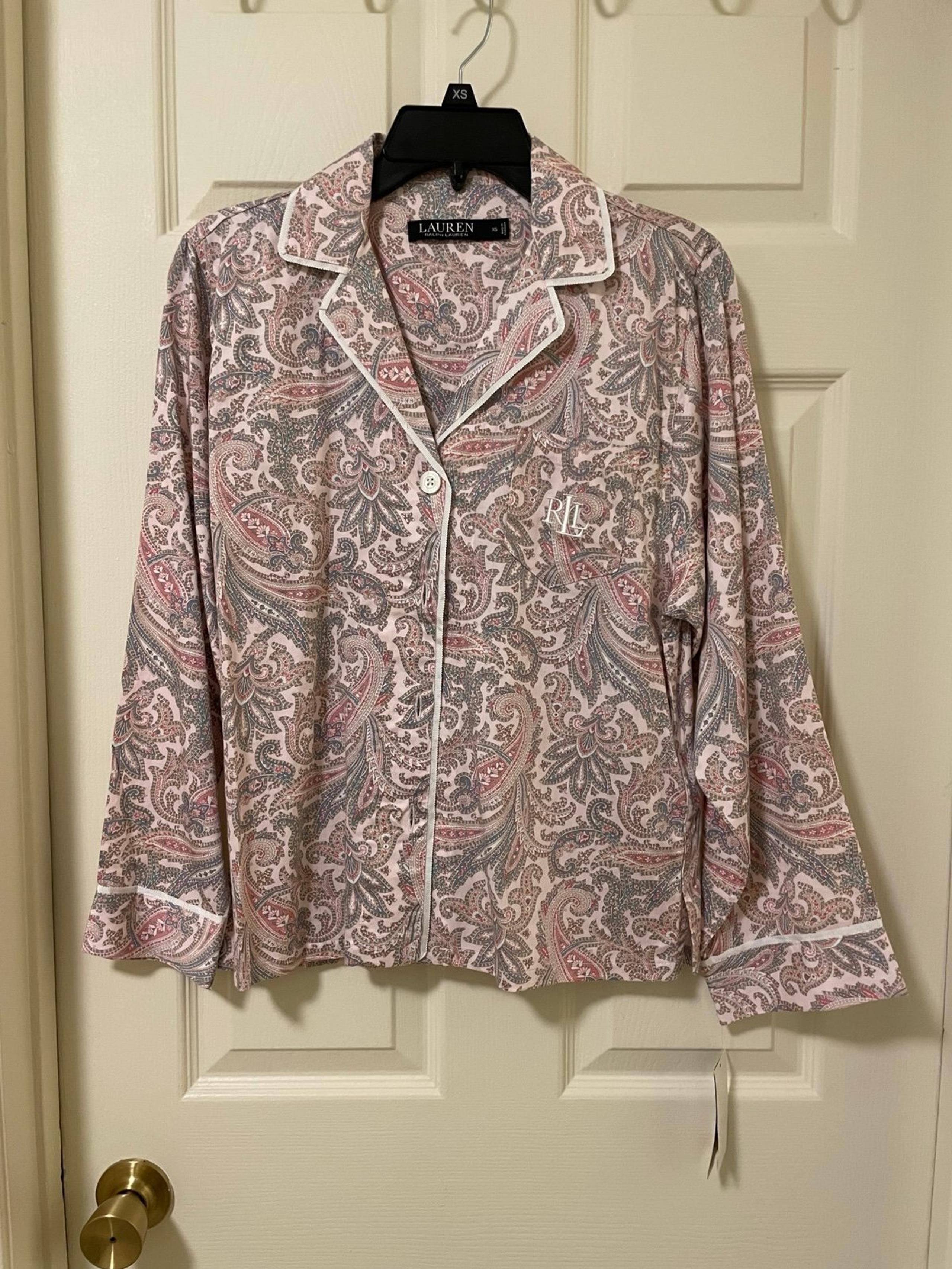 NWT LAUREN Ralph Lauren Women's Pajama Top size XS