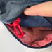 Herschel Denim Color Fanny Pack Adjustable Strap 2 Zipper Pockets Keyring Travel