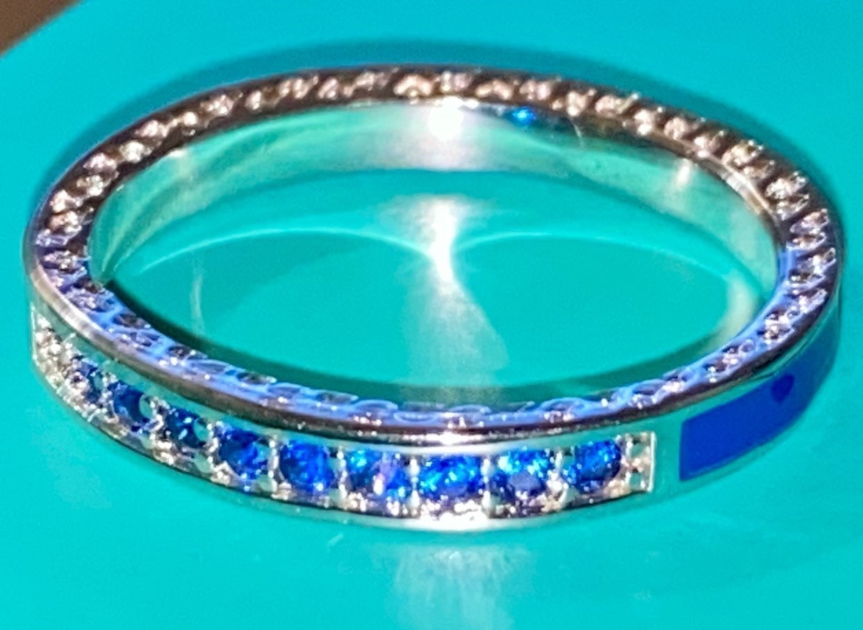 Icey blue ring