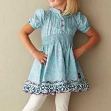 Matilda Jane Dresses Matilda Jane Blue Tidal Toile Shirt Dress