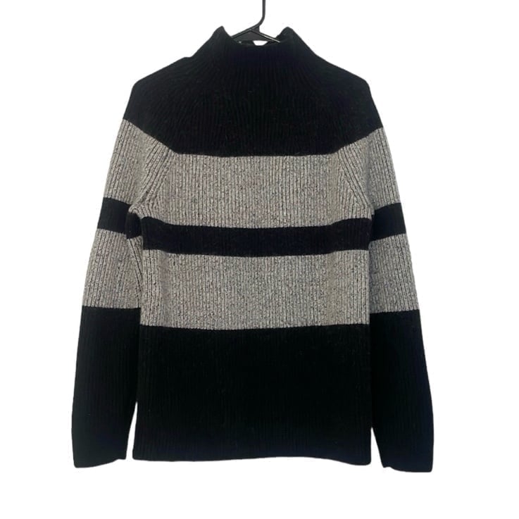 Banana Republic Italian Merino Blend Chest Stripe Sweater