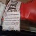 Autographed Vinny Pazienza Boxing Glove inscribed 5× champ Paz The Devil Was Her