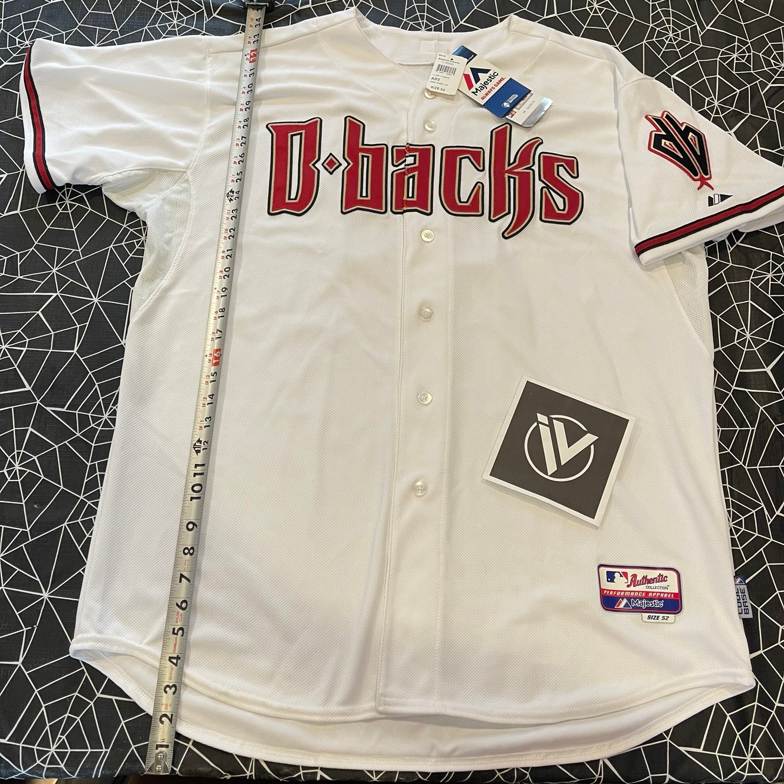 Arizona Diamondbacks JAKE LAMB Majestic AUTHENTIC Jersey Brand New Size 52 OBO