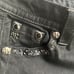 Miss Me signature skinny crop jeans in black.