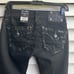 Miss Me signature skinny crop jeans in black.