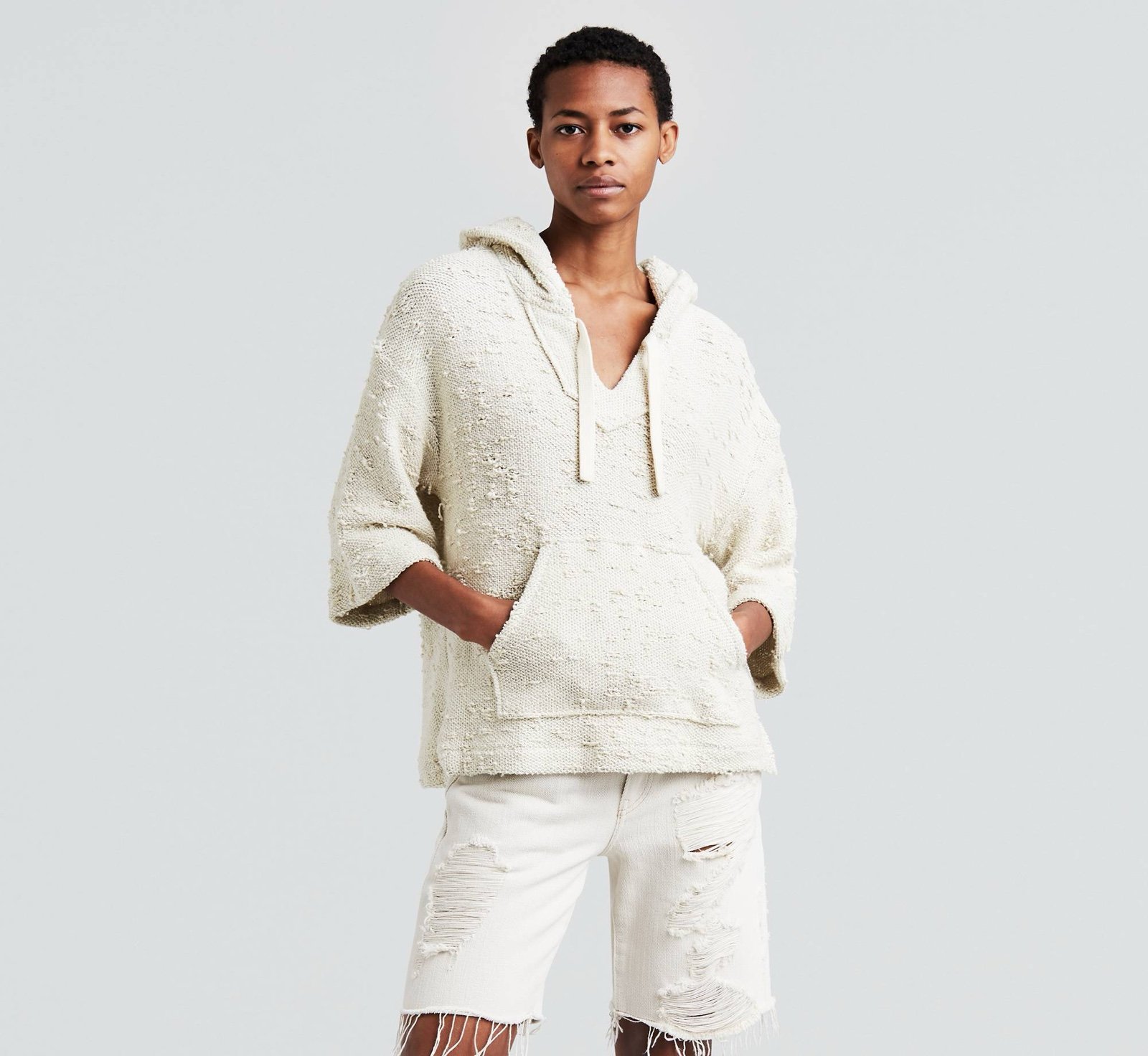 Levi’s Made & Crafted Baja Pullover Textured Hoodie
