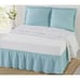 Pioneer Woman Bedskirt and Sham Set Washy Trellis Cotton 3 Piece Blue Green New