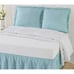 Pioneer Woman Bedskirt and Sham Set Washy Trellis Cotton 3 Piece Blue Green New