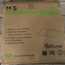 (6) Maverick 2x2 LED Troffers Selectable Wattage & Color Temps