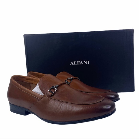 Alfani Truman Tan Bit Slip On Loafer Shoes BROWN DISCOUNTED (size 8.5) (C-C-01)