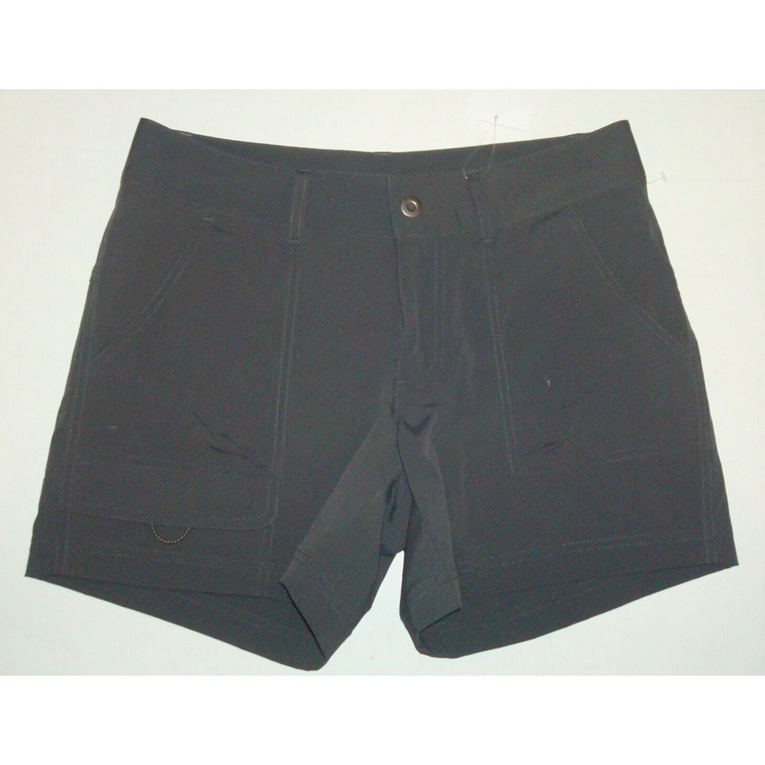 Womens 8 New NWT Columbia Silver Ridge Stretch Dark Gray Shorts Pockets UPF 50