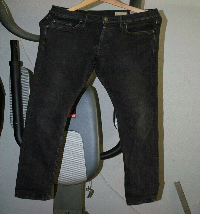 Mens All Saints Print Cigarette Skinny Fit jean