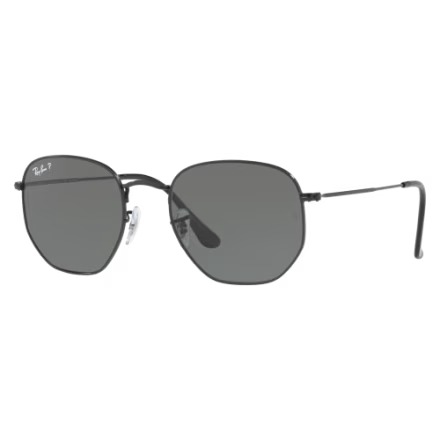 Ray-Ban Hexagonal Flat Lenses RB3548N Glass Polarized Sunglasses - Polished Blac