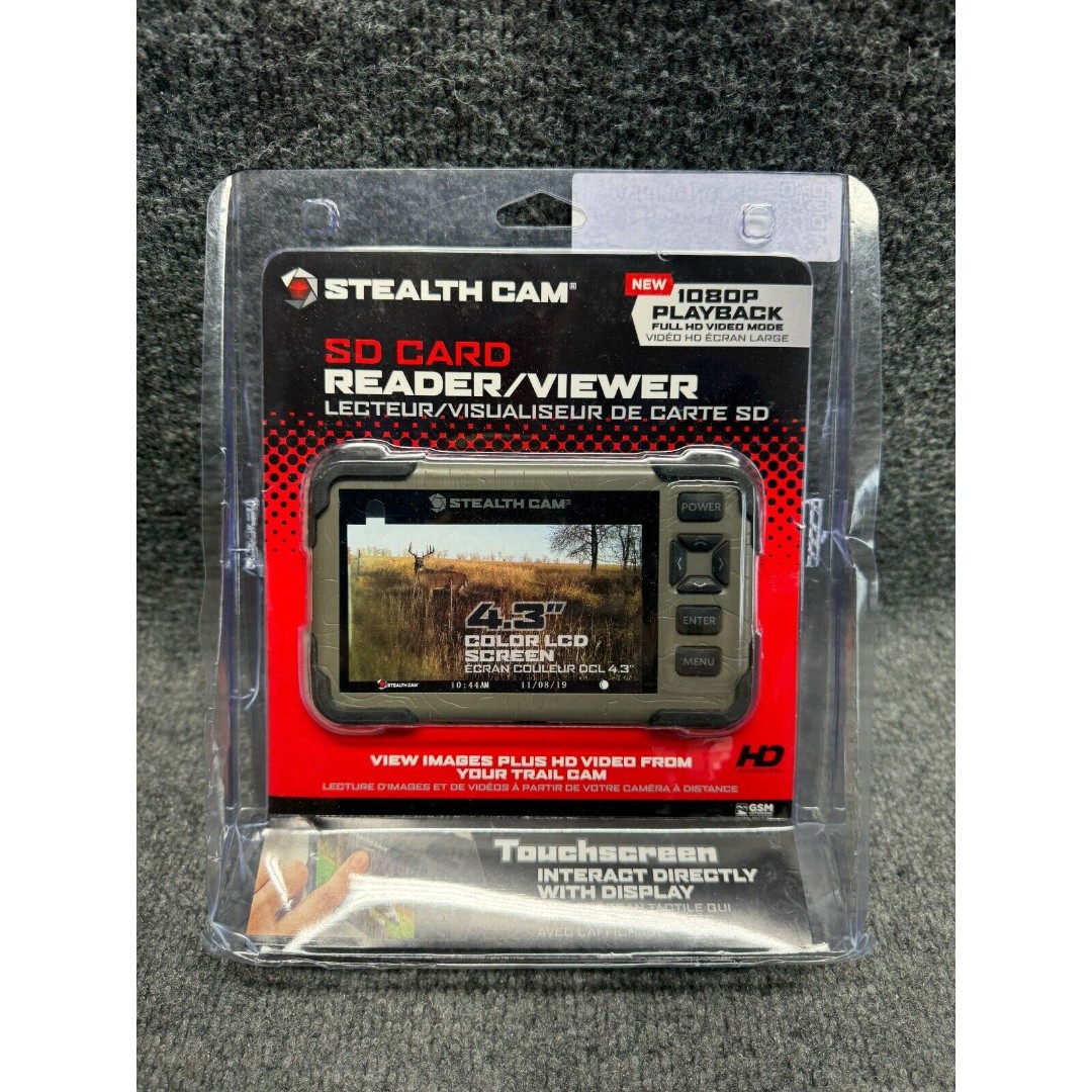New Stealth Cam SD Card Reader and Viewer with 4.3 LCD Screen STC-CRV43