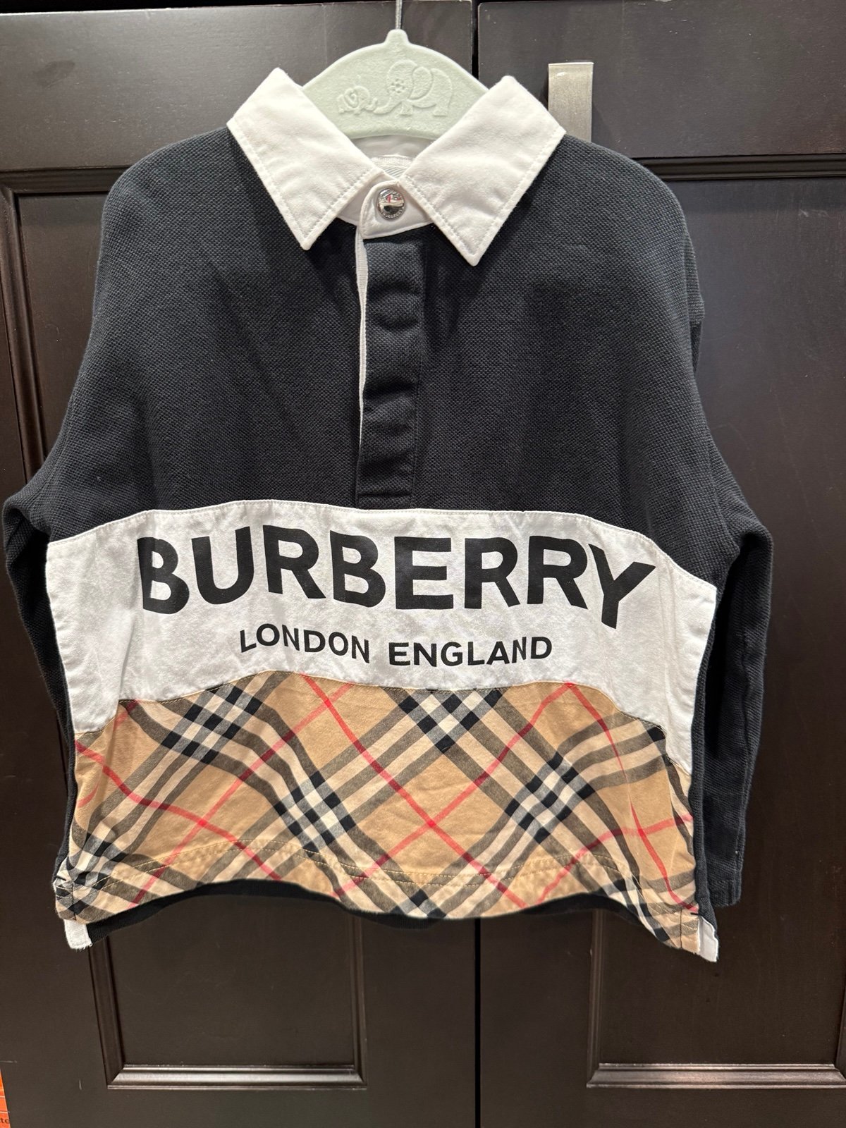 Burberry kids collar shirt