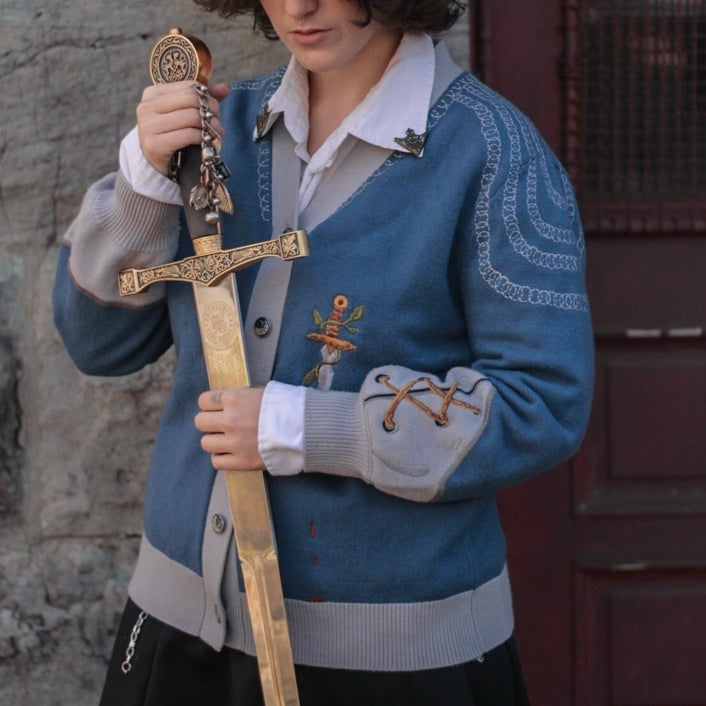 Knock Thrice knight cardigan