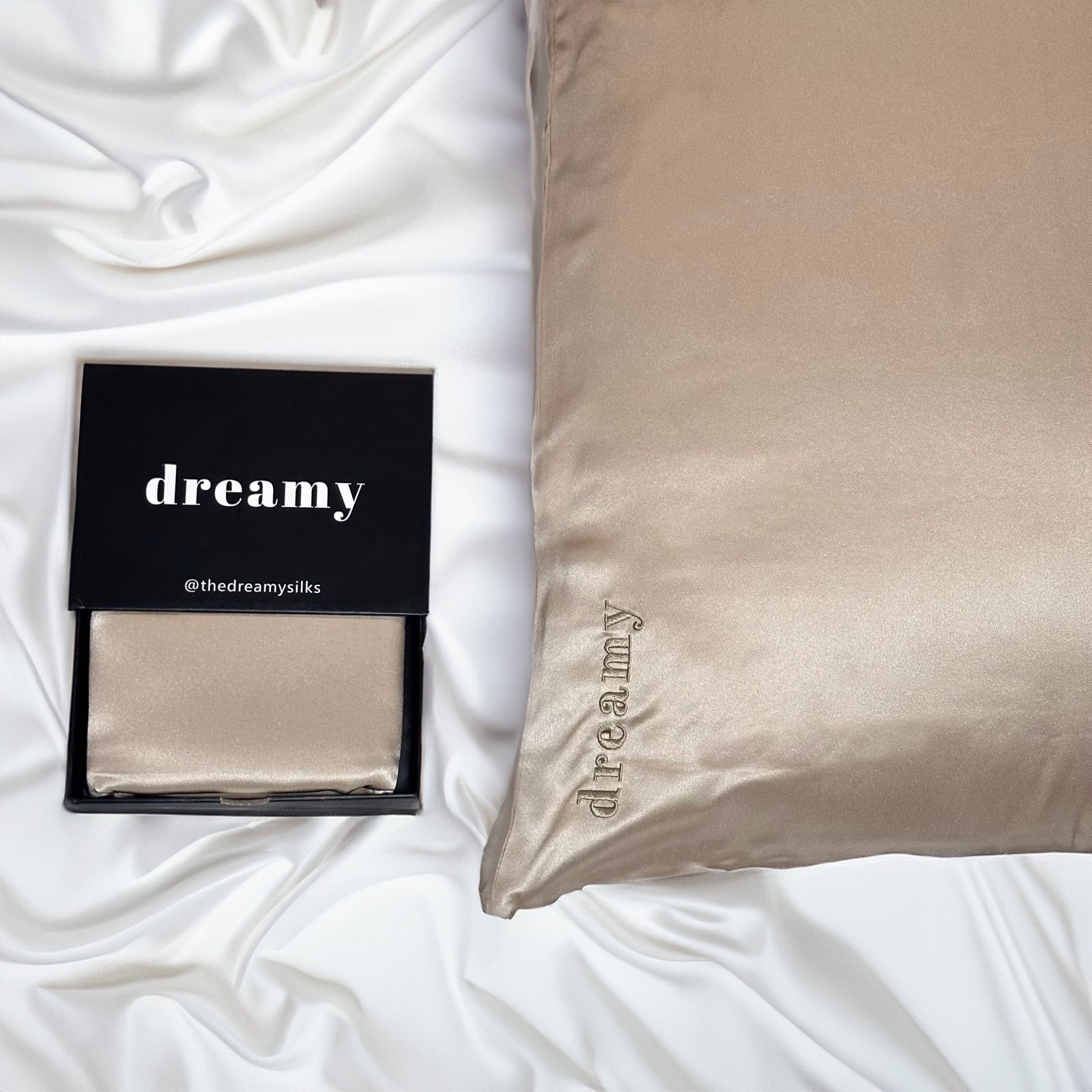 TWO King Size Silk Pillowcase - 100% Pure 22 momme silk