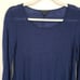 Eileen Fisher Tunic Sweater XS High Low Mohair Blend Long Sleeve Semi Sheer Blue