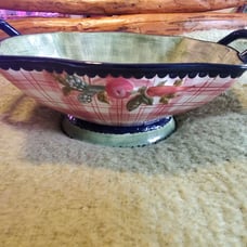 Tracy Porter The Stonehouse Farm Collection Strainer Colander Vintage Plaid