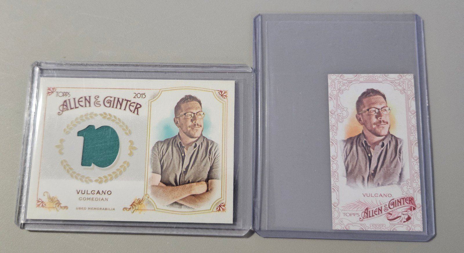 2015 Allen And Ginter Impractical jokers Sal Vulcano 2 Card Relic SP /40 Lot!
