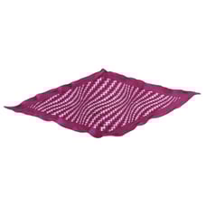 Cole Haan Scarf 100% Silk Pink Psychedelic Print Diamond Shaped