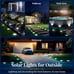 8 LED Solar Ground Lights Lights Outdoor Waterproof 12 Pack