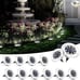 8 LED Solar Ground Lights Lights Outdoor Waterproof 12 Pack