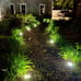 8 LED Solar Ground Lights Lights Outdoor Waterproof 12 Pack