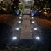 8 LED Solar Ground Lights Lights Outdoor Waterproof 12 Pack