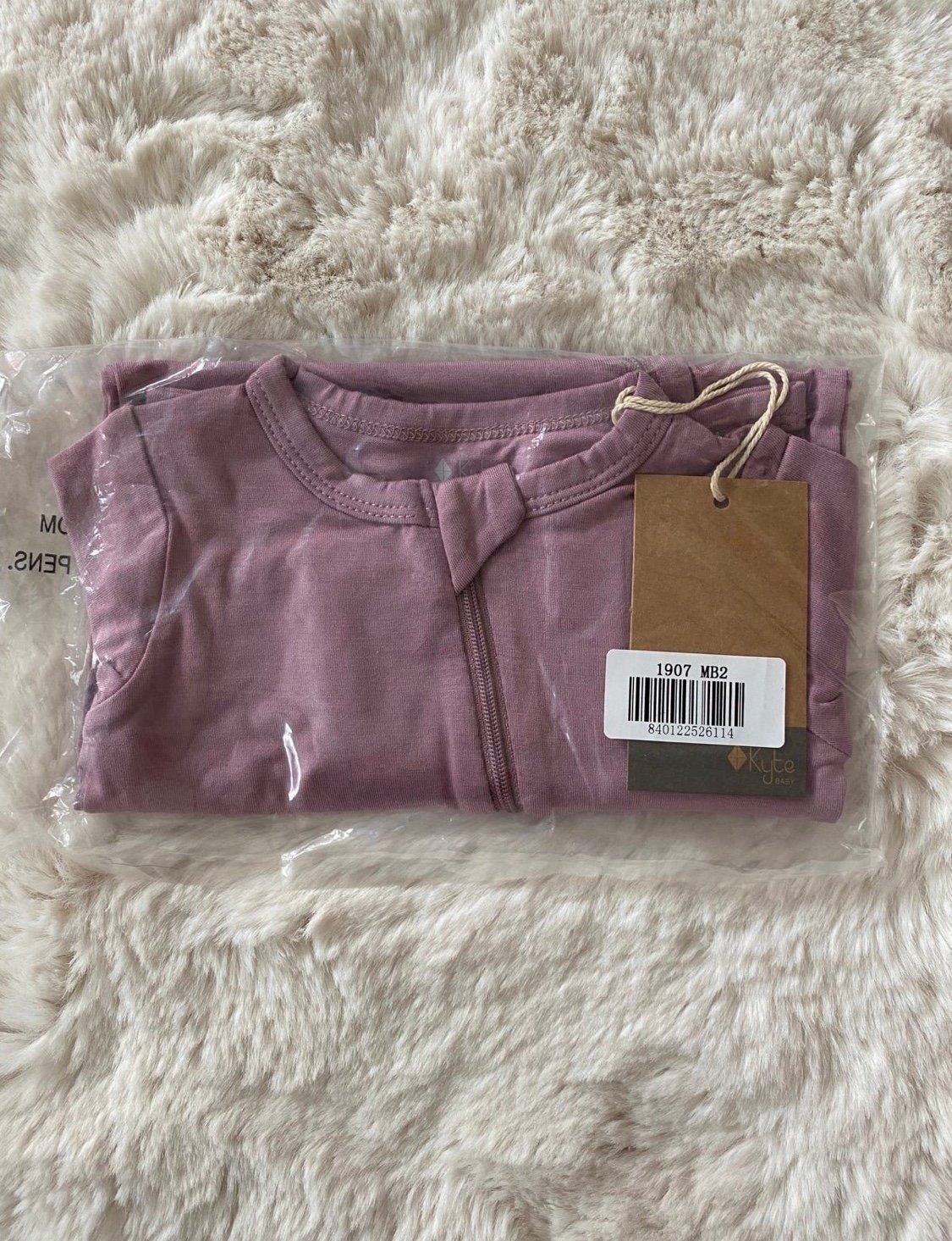 Kyte Baby Mulberry Zip Footie 3-6 Months