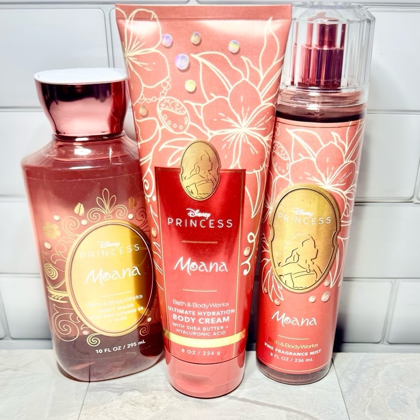 2025~🏰DISNEY PRINCESS-🌺🏝MOANA~Bath Body Works~YOUR CHOICE