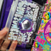 Vintage Lisa Frank butterfly planner 90's black glitter