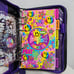 Vintage Lisa Frank butterfly planner 90's black glitter