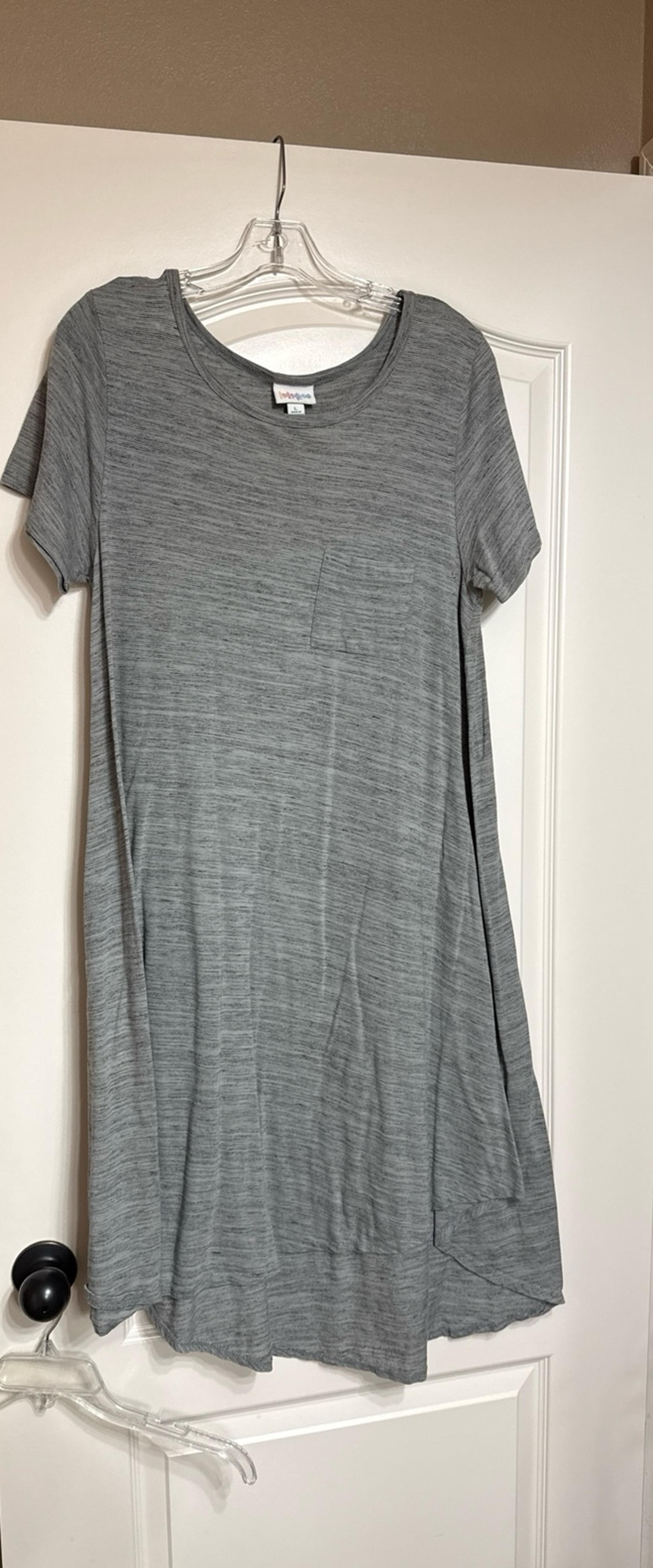 Long gray casual dress