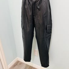 NWOT Abercrombie & Fitch Faux Leather Joggers XS