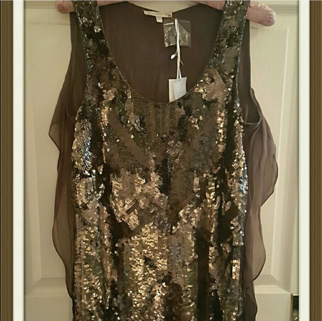 GOLD HAWK DRESSY SEQUIN TUNIC