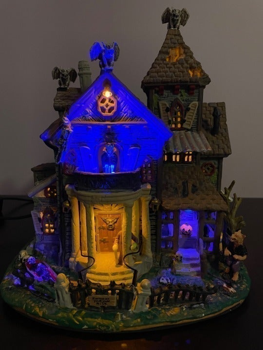 Lemax Spooky Town 13 Ghastly Lane Light & Sound Collectible, Retired-Rare