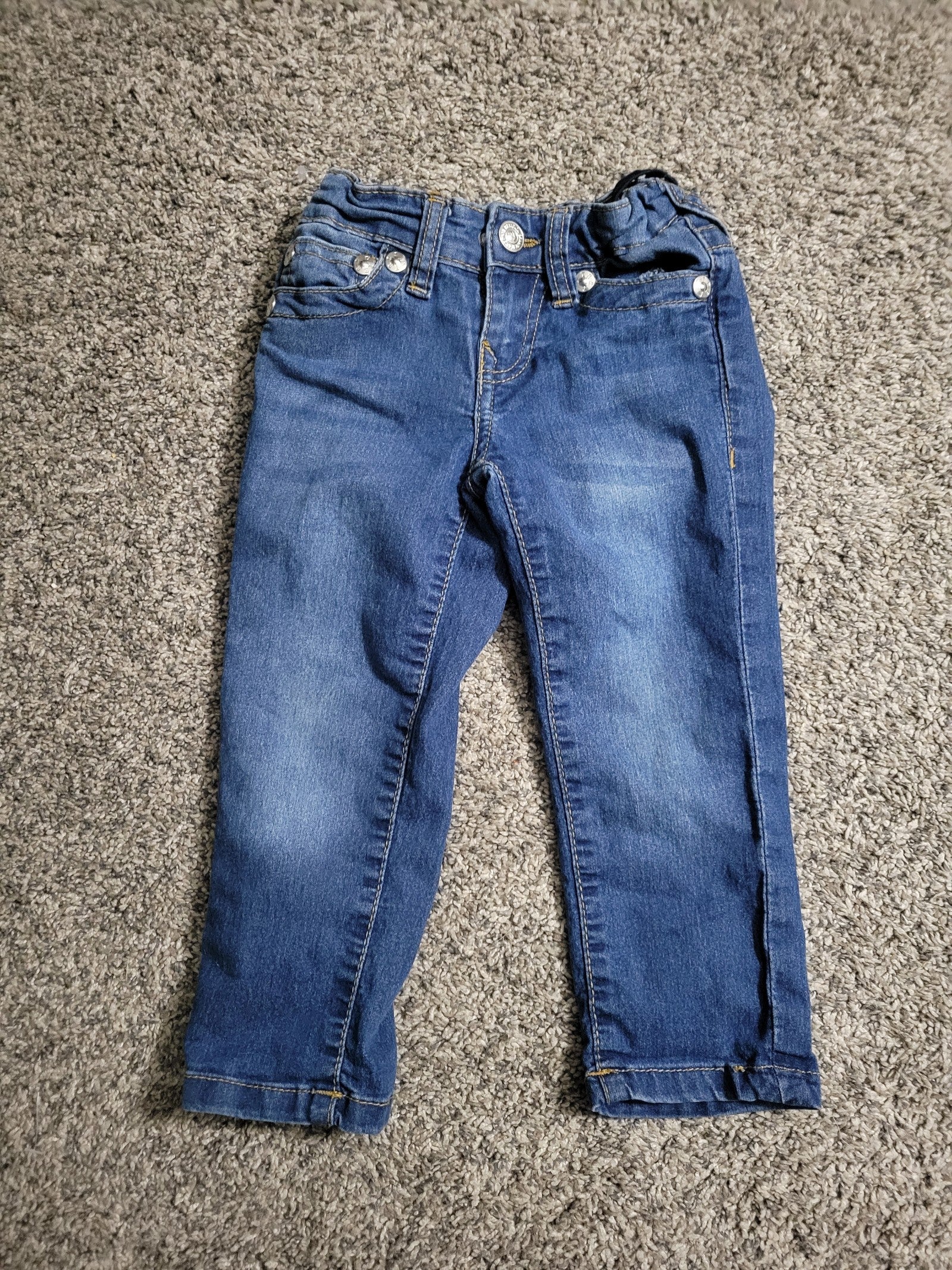 True Religion Jeans Toddler 3T Blue Denim Medium Wash Straight Leg. True Religion Jeans Toddler 3T Blue Denim Medium Wash Straight Leg.