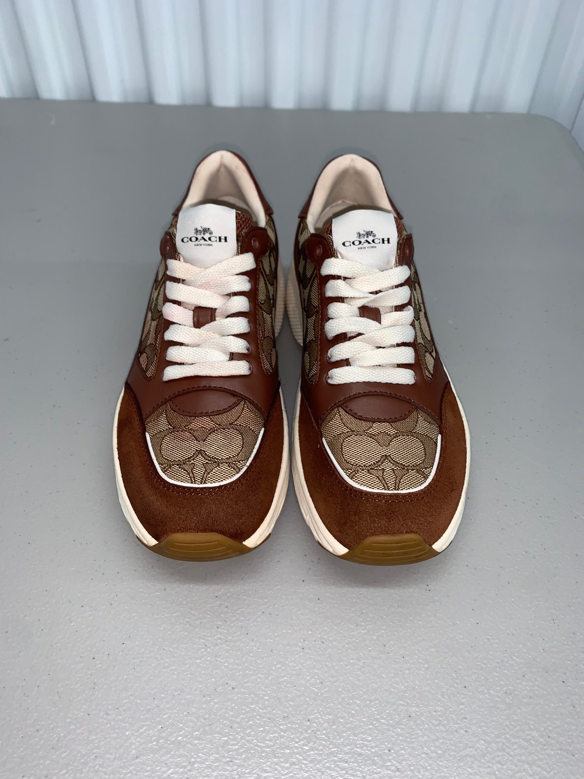 Brown coach shoes