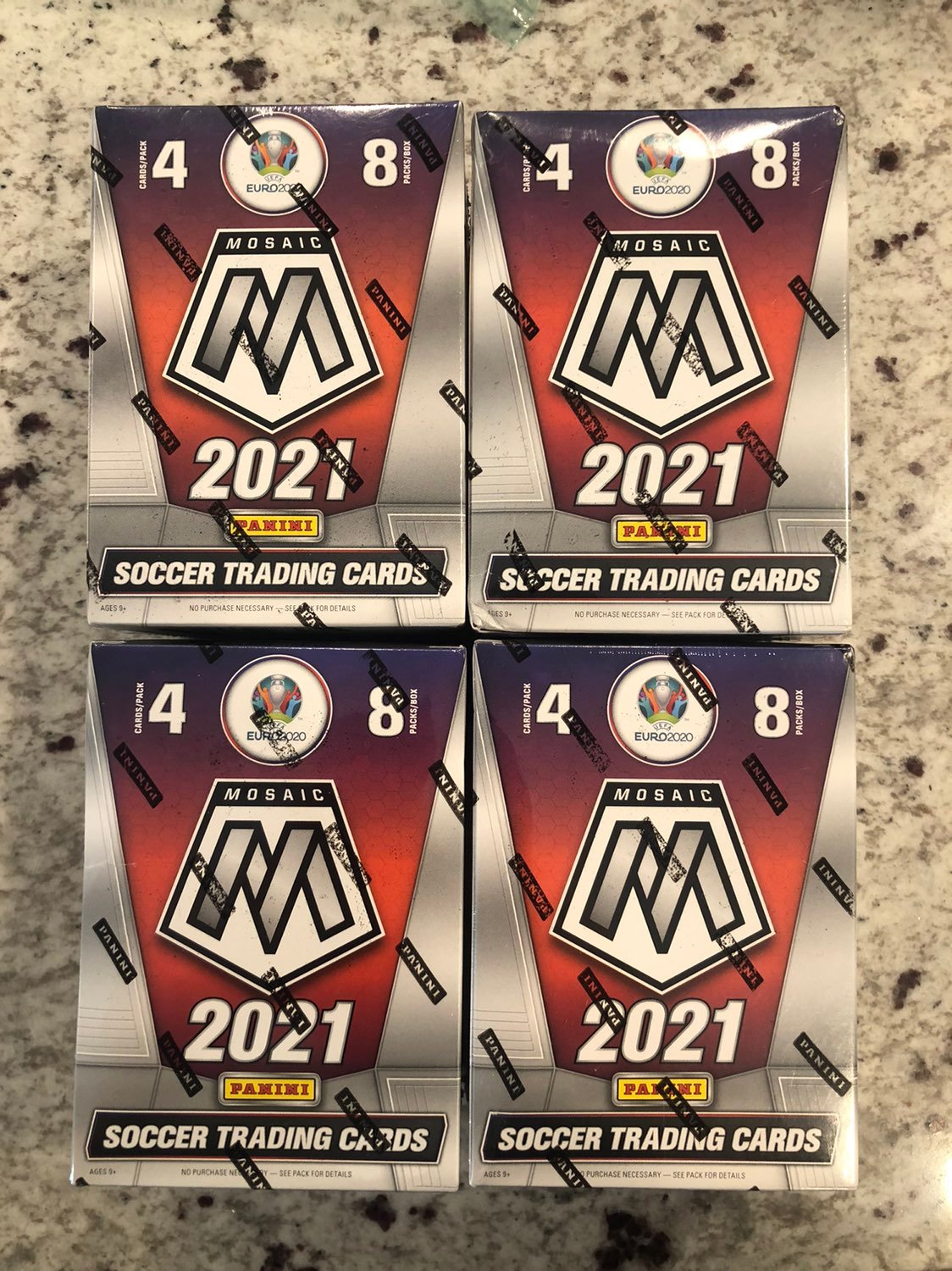 Panini Mosaic Soccer UEFA Euro Blaster Box Lot