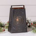 Tabletop Accent Night Light Cheese Grater in Smokey Black Finish