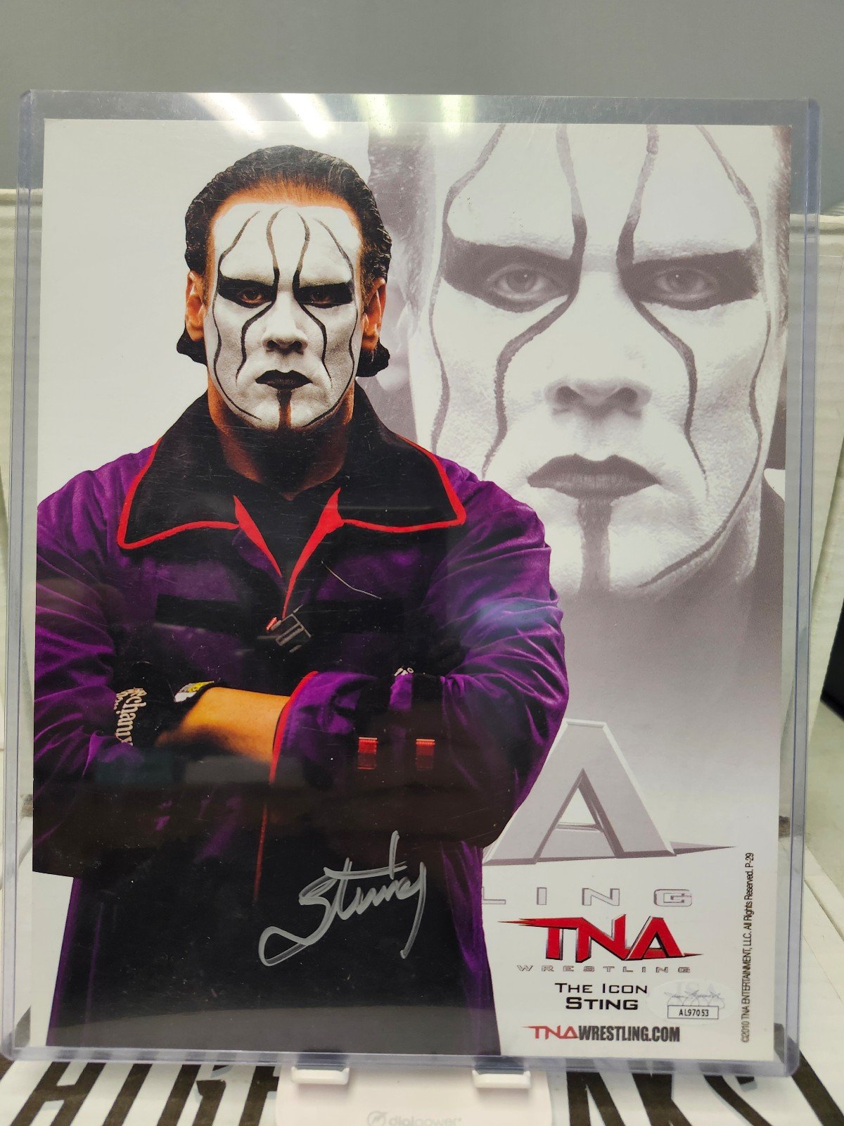 Sting Autographed 8x10 TNA Photo JSA