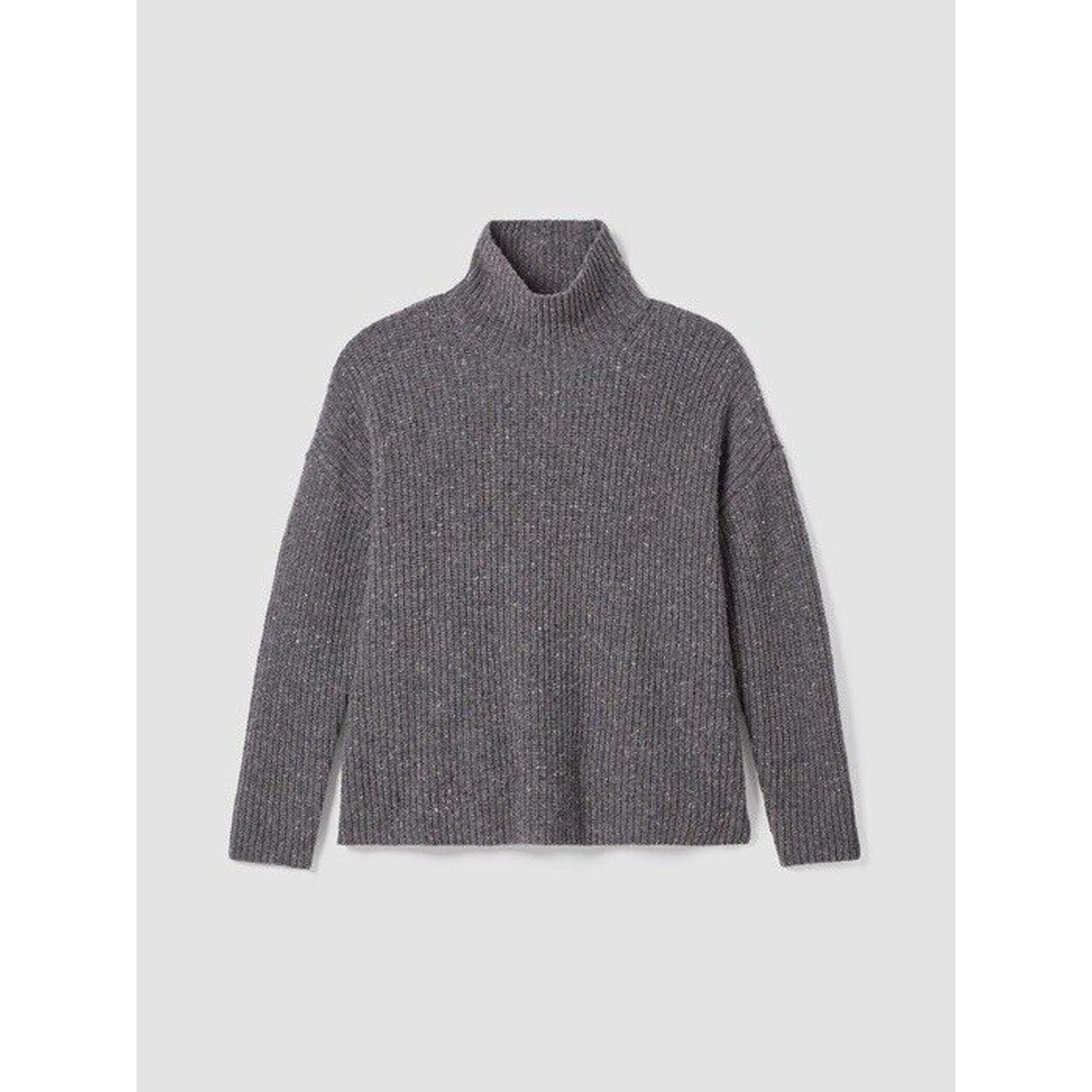 Eileen Fisher Recycled Cashmere & Wool Sweater Size XXS Gray Grey Women’s