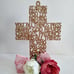 Wooden Cross Saint Teresa of Jesus Prayer First Communion Centerpiece. Baptism C