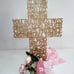 Wooden Cross Saint Teresa of Jesus Prayer First Communion Centerpiece. Baptism C