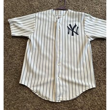MLB New York Yankees Vintage Authentic Delong Jersey #36 Jackson White Size L